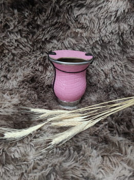 Cuia Rosa revestida vários modelos