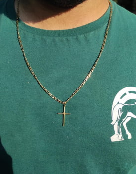 CORRENTE MASCULINA FOLEADA 18K